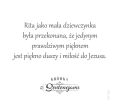 Krówki Różane z Sentencjami Świętej Rity