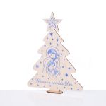 Ozdoba Świąteczna -Drewniana Choinka-11cm