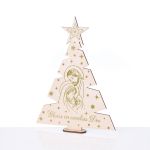 Ozdoba Świąteczna -Drewniana Choinka-11cm