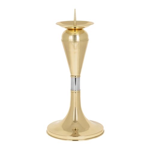 Mosiężny lichtarz liturgiczny 34 cm