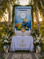 Baner dekoracyjny na procesję Bożego Ciała-75x100-cm