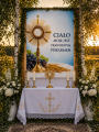 Baner dekoracyjny na procesję Bożego Ciała 75x100