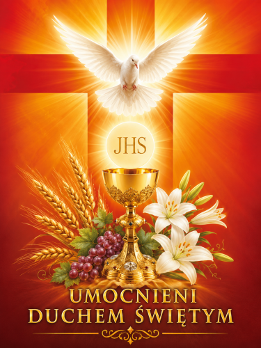 Baner religijny na Święto Bożego Ciała 75x100