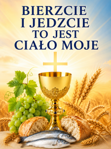 Baner Boże Ciało dekoracja ołtarza 75x100