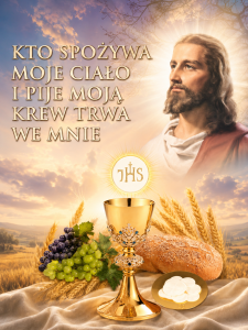 Baner na procesję Bożego Ciała 75x100 cm