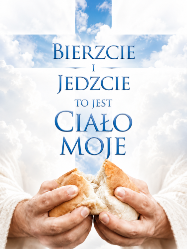 Baner religijny na święto Bożego Ciała 75X100