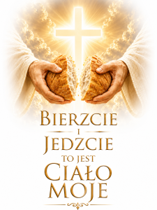 Baner na Boże Ciało 75x100 cm – dekoracja eucharystyczna