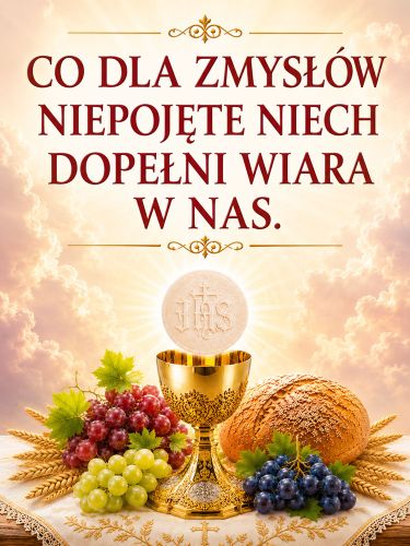 Baner na Boże Ciało 75x100 cm