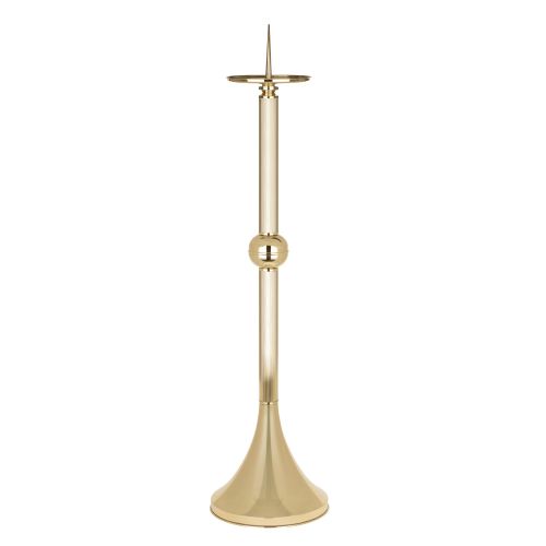 Lichtarz mosiężny polerowany – wysokość 94 cm