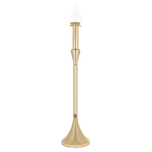 Akolitka mosiężna z kloszem – wysokość 124 cm