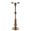 Lichtarz mosiężny patynowany – wysokość 92 cm