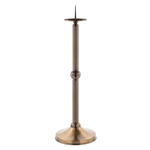 Lichtarz paschalny mosiężny patynowany – wysokość 90 cm