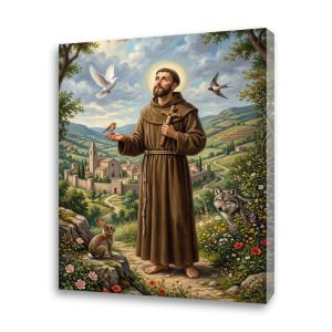 Obraz religijny na płótnie Święty Franciszek z Asyżu