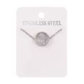 Naszyjnik - Matka Boża - Perla Madre - Stainless Steel