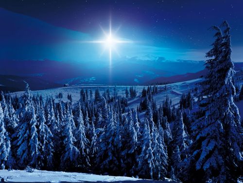 Tło do szopki, Gwiazda Betlejemska 265/200cm