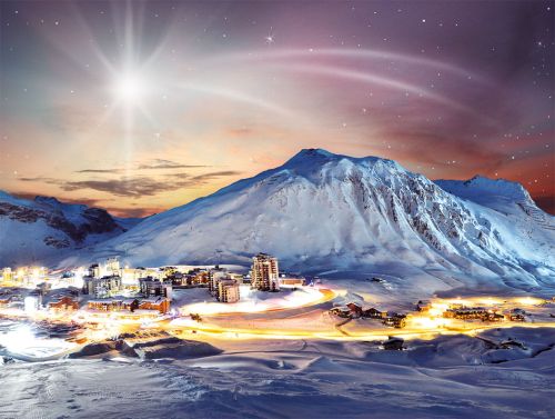 Tło do szopki, Gwiazda Betlejemska 265/200cm