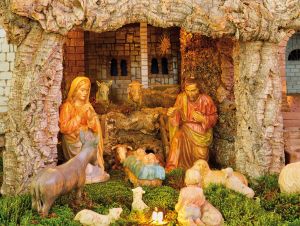 Tło do szopki, Narodziny Jezusa Chrystusa 265/200cm