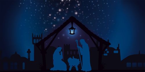 Tło do szopki, Narodziny Jezusa Chrystusa 400/200cm