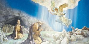 Tło do szopki, Pastuszkowie 400/200cm