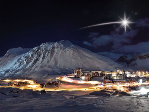 Tło do szopki, Gwiazda Betlejemska 265/200cm