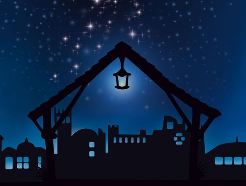 Tło do szopki, Gwiazda Betlejemska 265/200cm