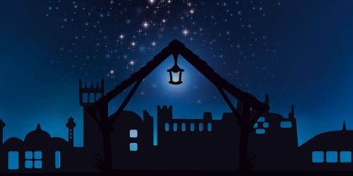 Tło do szopki, Gwiazda Betlejemska 400/200cm