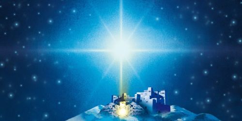 Tło do szopki, Gwiazda Betlejemska 400/200cm