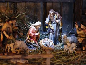 Tło do szopki, Narodziny Jezusa Chrystusa 265/200cm