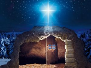 Tło do szopki, Gwiazda Betlejemska 265/200cm