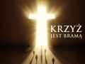 Tło do Grobu Pańskiego, "Krzyż jest bramą" 155x140cm