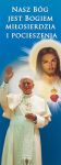 Baner Jezus Miłosierny i Święty Jan Paweł II 75x200 cm