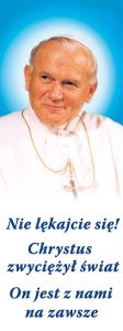 Baner Święty Jan Paweł II 75x200 cm