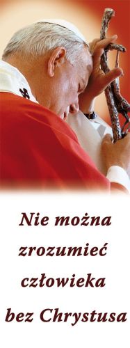 Baner Święty Jan Paweł II 75x200 cm