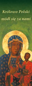 Baner religijny Matka Boża Częstochowska "Królowo Polski módl się za nami" 75x200 cm