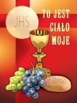 Baner na Boże Ciało "To jest ciało moje" 75x100cm