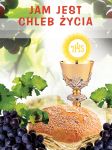 Baner na Boże Ciało "Jam jest Chleb Życia" 75x100cm