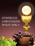 Baner na Boże Ciało "Otwórzcie Chrystusowi Wasze Serca" 75x100cm