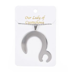 Naszyjnik - Matka Boża Częstochowska - Stainless steel