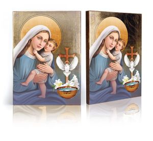 Pamiątka Chrztu Świętego dla chłopca z dedykacją