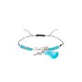 Bransoletka dziesiątek różańca turkus chwost krzyżyk Turquise