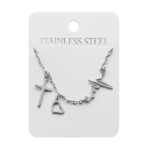 Naszyjnik - wiara - nadzieja - miłość - Stainless Steel