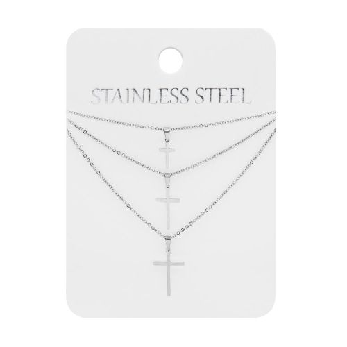Naszyjnik - krzyże - Stainless Steel