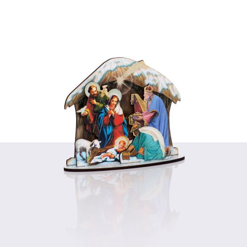 Szopka drewniana przestrzenna