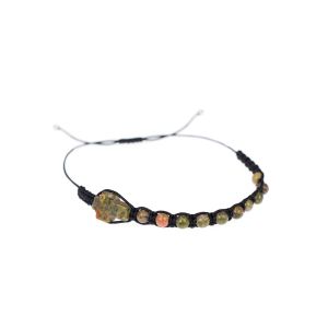 Bransoletka dziesiątek różańca kamień naturalny Pietra mix kolorów 