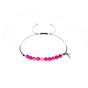 Bransoletka dziesiątek różańca jaspis cesarski kamień naturalny 4mm Pietra mix kolorów 