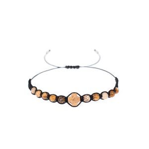 Bransoletka dziesiątek różańca kamień naturalny Pietra mix kolorów