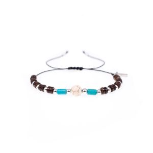 Bransoletka dziesiątek różańca turkus kamień naturalny Turquise 