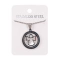 Naszyjnik - aniołek - Perla Madre - Stainless Steel