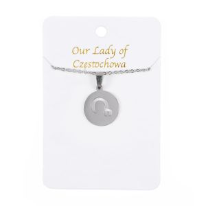 Naszyjnik - Matka Boża Częstochowska - Stainless steel