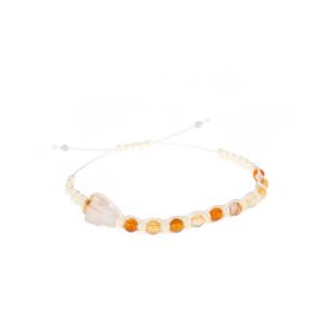 Bransoletka dziesiątek różańca kamień naturalny Pietra mix kolorów 